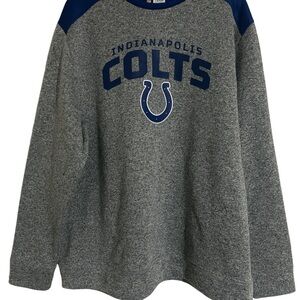 NFL Indianapolis Colts Gray and Blue Crewneck Sweater